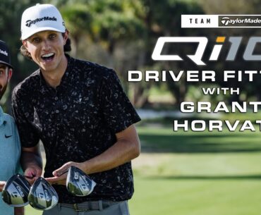 Grant Horvat Gets Fit For Qi10 Driver (Testing All Three Models) | TaylorMade Golf