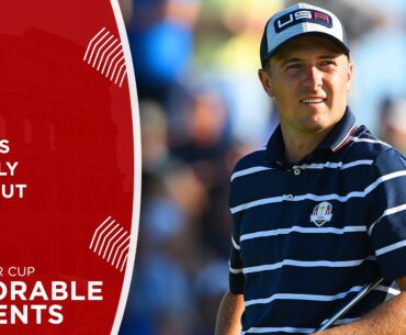 Jordan Spieth Chips In from a Terrible Lie | 2023 Ryder Cup