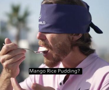 ⛳️🍰Four sweet-toothed golfers take part in the Dubai Dessert Challenge, presented by DP World｜golf