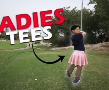 Does Playing The LADIES TEES Change our score? | Doha Golf Club | PuriTwins