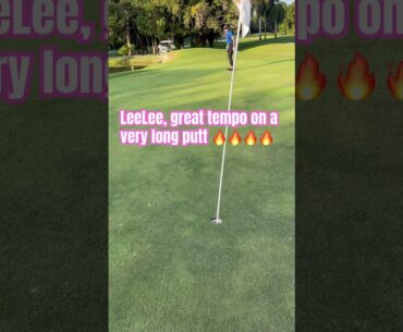 LeeLee,absolutely great tempo on a super long putt 🔥#golfgirl #putter #golf #golfing #golfer #love
