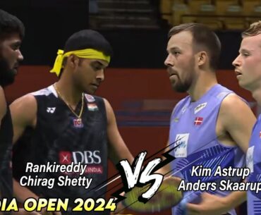 Kim Astrup/Anders Skaarup vs Satwiksairaj/Chirag Shetty || QF India open 2024
