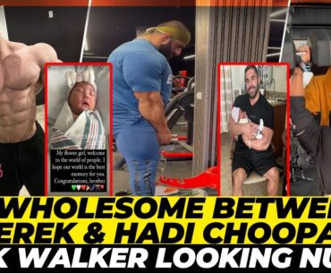 Derek Lunsford & Hadi Choopan wholesome moment + Nick easing his way into legs training + Sergio
