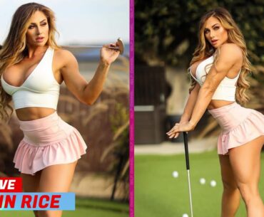 Meet Caitlin Rice, who breaks every golf course rule with her daring outfits