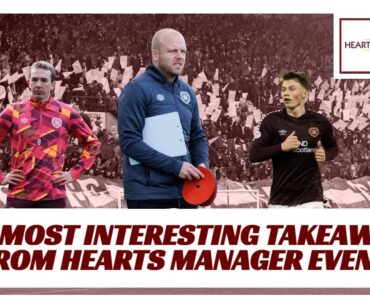 The most interesting takeaways from Hearts manager event