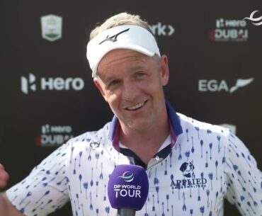 Luke Donald Saturday Flash Interview Day 3 2024 Hero Dubai Desert Classic