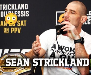 😳 SEAN STRICKLAND ABSOLUTELY DESTROYS REPORTER!