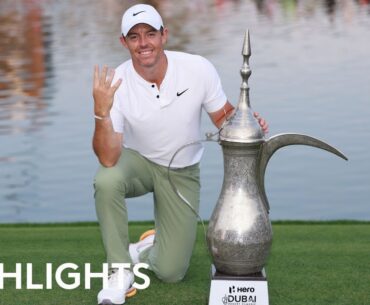 Rory McIlroy Final Round Highlights | 2024 Hero Dubai Desert Classic