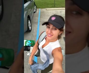 Can I have a normal practice session? #golfgirl #golfgame #golfswing
