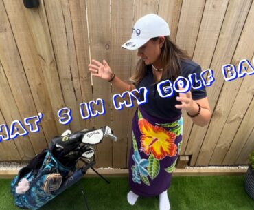 Faith does a WHATS IN MY GOLF BAG! | PING EVERYTHING!