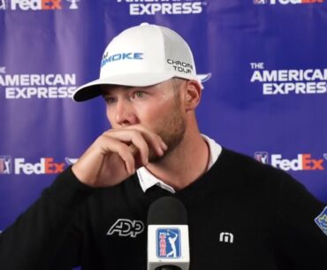 Sam Burns Saturday Flash Interview 2024 The American Express © PGA Tour