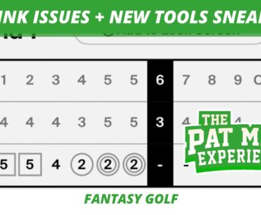 Sneak Peak New Fantasy Golf Tools | Lack of Golf Coverage, PGA Shotlink Problems