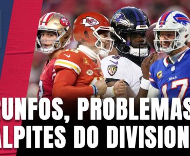 BILLS SE VINGAM CONTRA OS CHIEFS? RAVENS, 49ERS E LIONS CONFIRMA FAVORITISMO? PALPITES DO DIVISIONAL