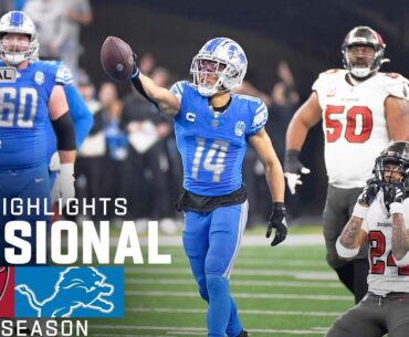Tampa Bay Buccaneers vs. Detroit Lions Game Highlights | NFL 2023 Divisional Round
