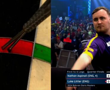 LUKE LITTLER HITS A NINE DARTER ON THE WORLD SERIES!