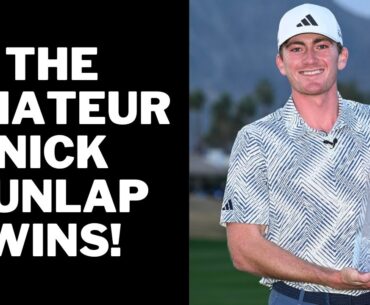 AMATEUR Nick Dunlap WINS on the PGA Tour! 🏆 #golf