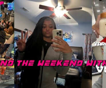 MY WEEKEND VLOG | outfit, top golf, target run, new curtains, etc;
