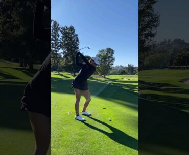 Savannah Vilaubi #golf #golfswing #shorts