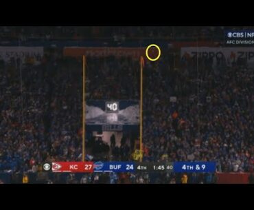 Tyler Bass misses the game tying field goal | Buffalo Bills V Kansas City Chiefs