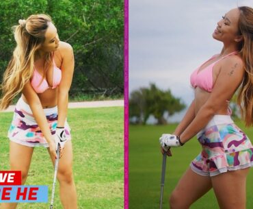 Unbelievable Golf Trick Shots by Claire He - You Won't Believe Your Eyes