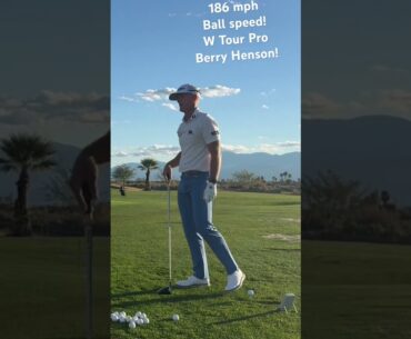 Tour Pro Berry Henson CRUSHES 186 mph ball speed #golf #golfspeed