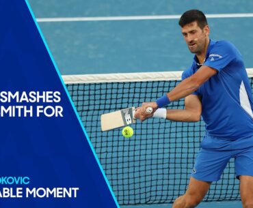 Novak Djokovic Smashes Steve Smith For Six! | Australian Open 2024