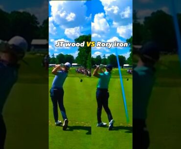 저스틴 우드샷을 아이언샷으로 저격해 버리는 로리맥길로이!!