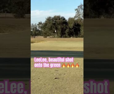 LeeLee, beautiful shot onto the green 🔥🔥🔥🔥#golfgirl #greatshot #golf #golfer #golflife #golfing