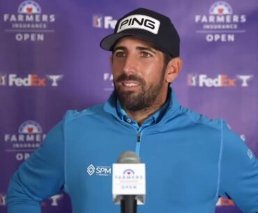 Matthieu Pavon Thursday Flash Interview Day 2. 2024 Farmers Insurance Open © PGA Tour