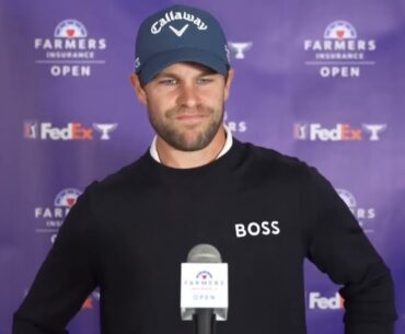 Thomas Detry Thursday Flash Interview Dia 1. 2024 Farmers Insurance Open © PGA Tour