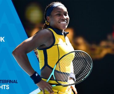 Marta Kostyuk v Coco Gauff Highlights | Australian Open 2024 Quarterfinal