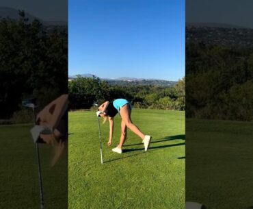 Amazing Golf Swing you need to see | Golf Girl awesome swing | Golf shorts | Annabel  Bella Angel