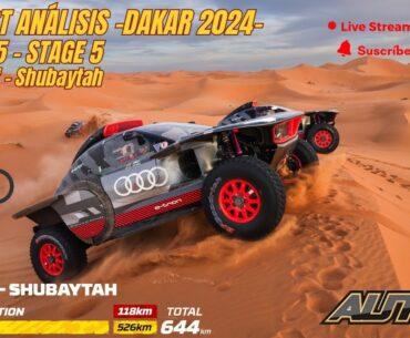 Análisis Etapa 5 Dakar 2024  🚩 Al-Hofuf - 🏁 Shubaytah | AUTOFM | podcast motor