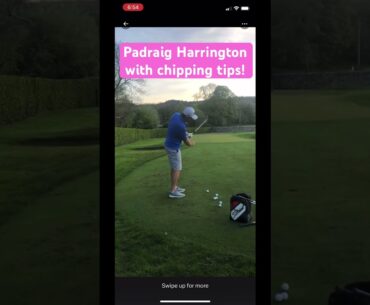 Padraig Harrington with some chipping tips! #golf #padraigharrington #livgolf