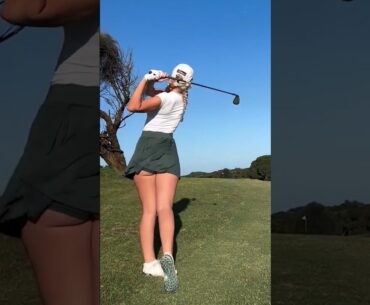 Amazing Golf Swing you need to see | Golf Girl awesome swing | Golf shorts | Grace Hallinan