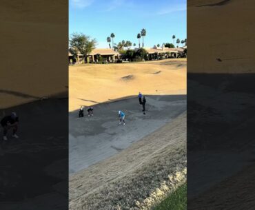 Adam Hadwin escapes an 18 FOOT DEEP bunker 🤯