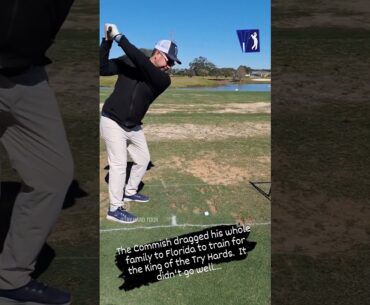 Training for the 2024 King of the Try Hards. #subscribe #golf #instagram #swing #fail #angry