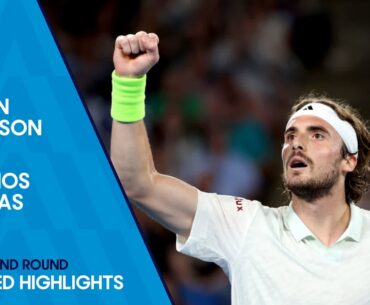 Jordan Thompson v Stefanos Tsitsipas Extended Highlights | Australian Open 2024 Second Round