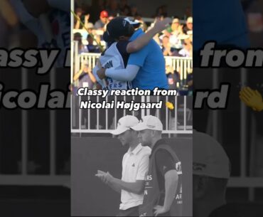 After Pavon’s winning putt, Nicolai Højgaard gave him a hand. You love to see it.