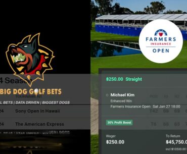 Golf Bets:  2024 Farmers Insurance Open