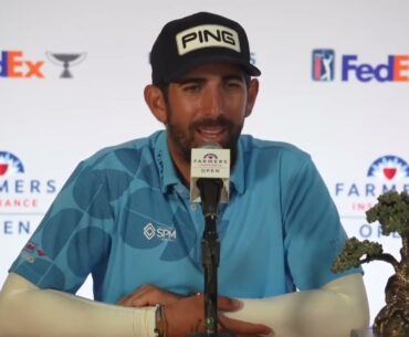 Matthieu Pavon Winner Press Conference Sunday 2024 Farmers Insurance Open © PGA Tour