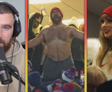 Travis Kelce Reveals Taylor Swift's Reaction to SHIRTLESS Jason Kelce