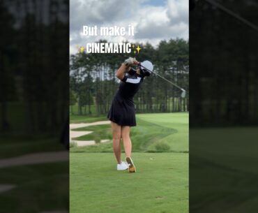 We love a good GOLF SWING caught in ✨CINEMATIC✨ #shorts #golfgirl #golfswing #golfer #golf