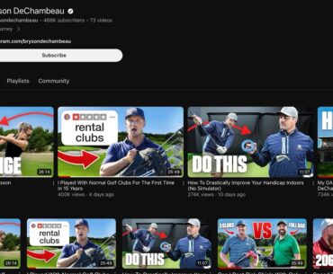 Pro golfers with YouTube channels. Why?