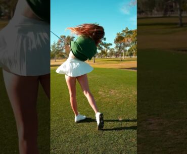 What color was the ball? #golf #golfgirls #caddieissues #golfswing