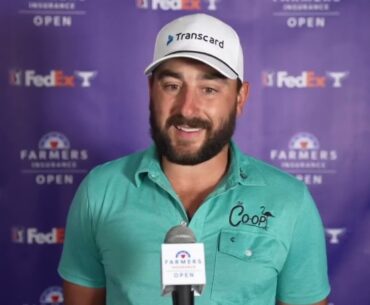 Stephan Jaeger Thursday Flash Interview Day 2. 2024 Farmers Insurance Open © PGA Tour