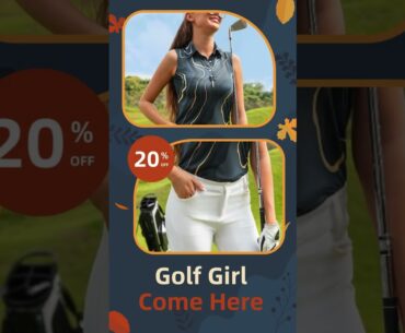 Luxury Women's golf apparel from $34.99 #golfclub #outfit #golfgirl golf-ida-1116-10