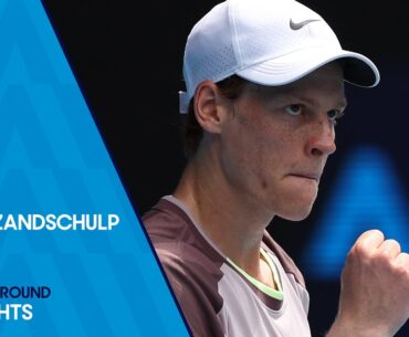 Jannik Sinner v Botic Van de Zandschulp Highlights | Australian Open 2024 First Round