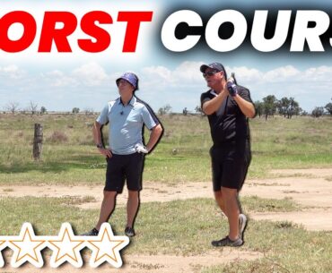 We Played The WORLD'S WORST Golf Course .. and I loved it!