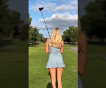 Amazing Golf Swing you need to see | Golf Girl awesome swing | Golf shorts | Scout Hammond